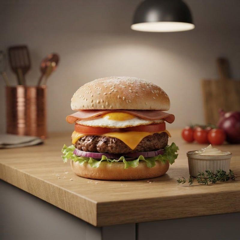 Hamburguesa Completa Casera